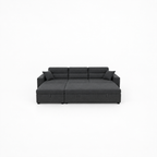 Canapé d’angle convertible méridienne 3 places – Anthracite