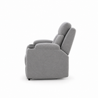 Fauteuil Canapé Relax Inclinable en Tissu Gris