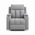 Fauteuil Canapé Relax Inclinable en Tissu Gris