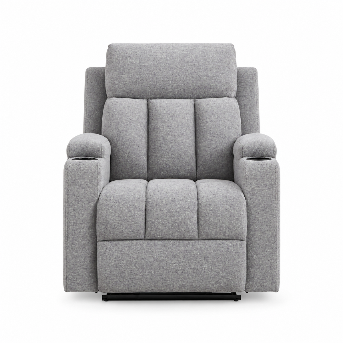 Fauteuil Canapé Relax Inclinable en Tissu Gris