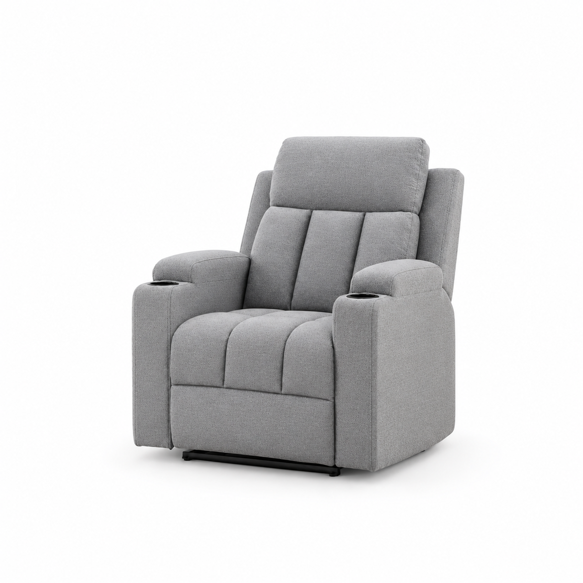 Fauteuil Canapé Relax Inclinable en Tissu Gris