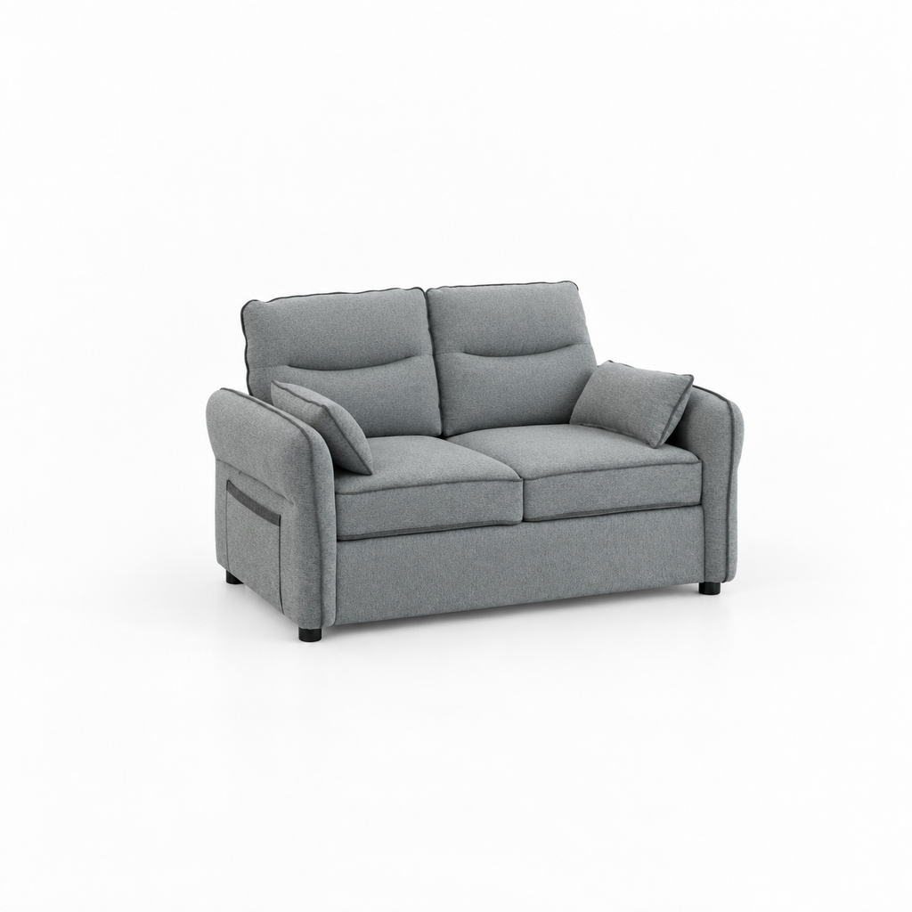 Canapé 2 places avec coussins – Style contemporain
