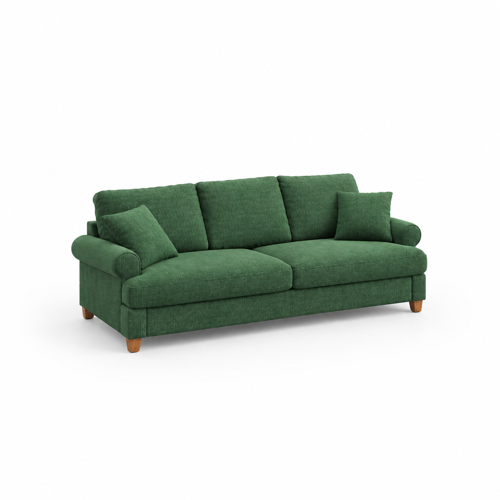 Canapé 3 places en tissu – Confort et design intemporel