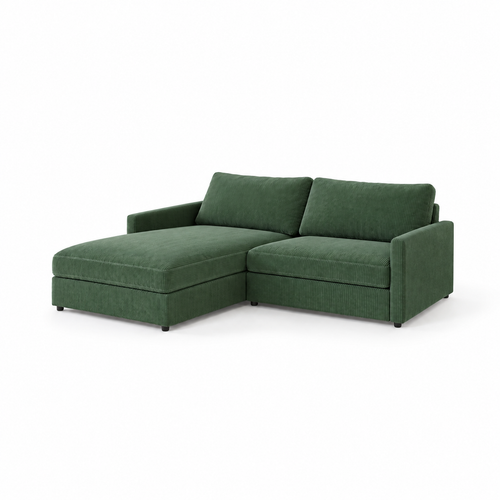 Canapé 2 places avec angle – Design confortable et modulable
