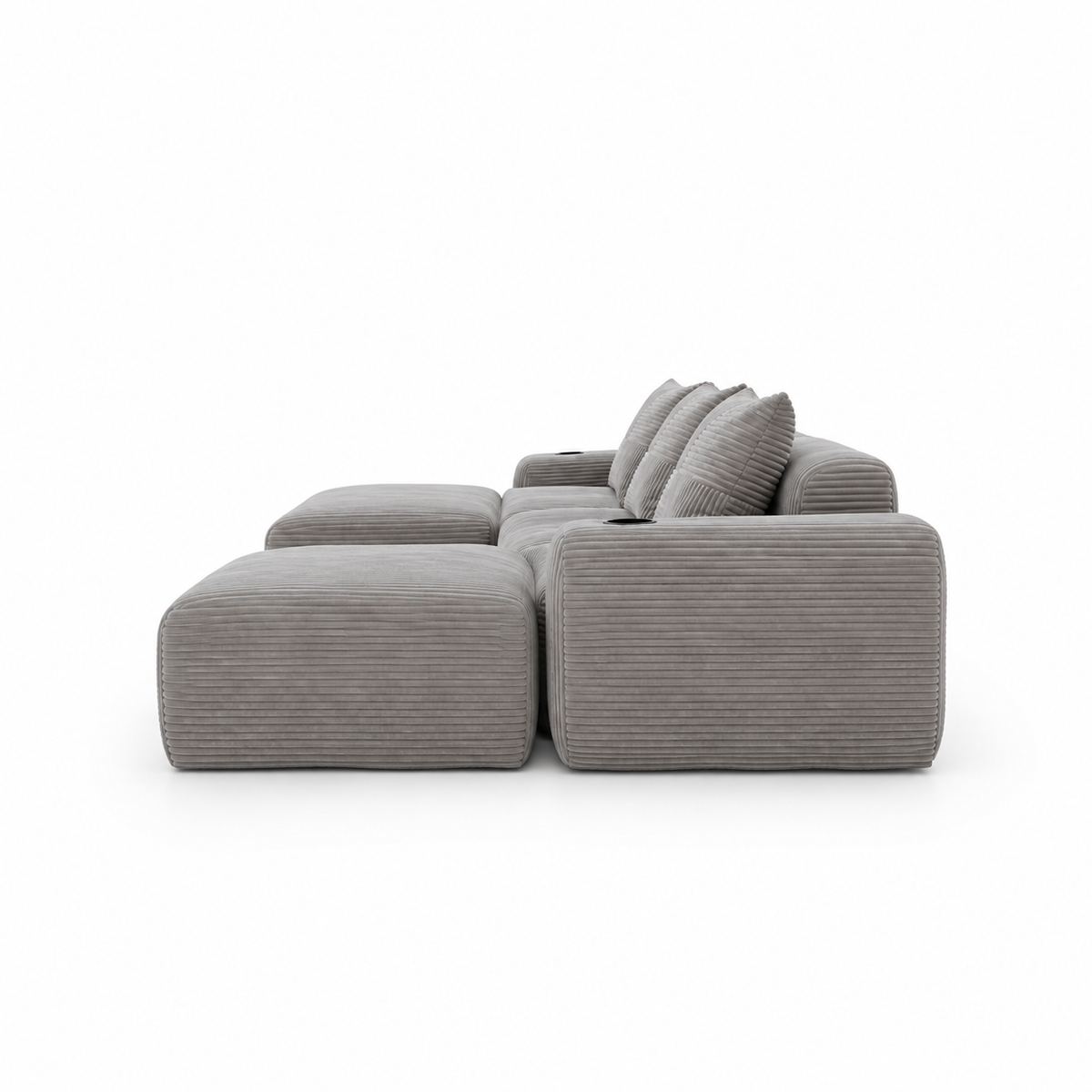Canapé panoramique 3 places avec double angle – Confort XL & design moderne