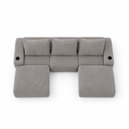 Canapé panoramique 3 places avec double angle – Confort XL & design moderne