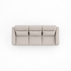 Canapé 3 places beige moderne