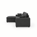 Canapé d’angle convertible méridienne 3 places – Anthracite