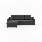 Canapé d’angle convertible méridienne 3 places – Anthracite