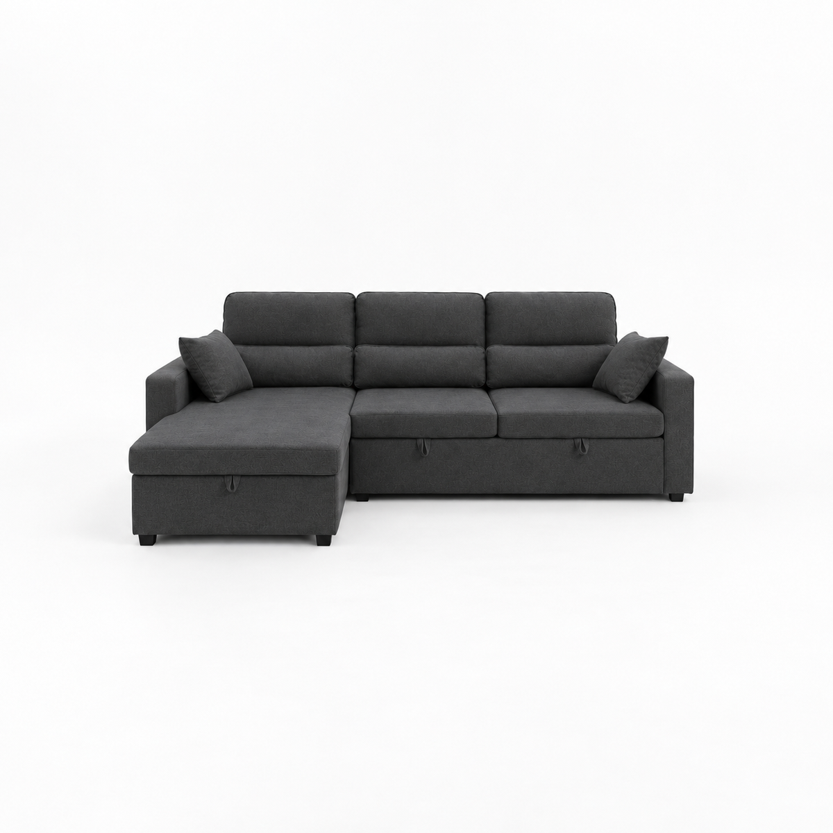 Canapé d’angle convertible méridienne 3 places – Anthracite