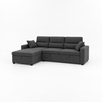 Canapé d’angle convertible méridienne 3 places – Anthracite