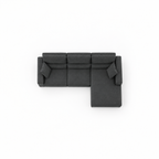 Canapé d’angle convertible méridienne 3 places – Anthracite