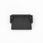 Canapé d’angle convertible méridienne 3 places – Anthracite
