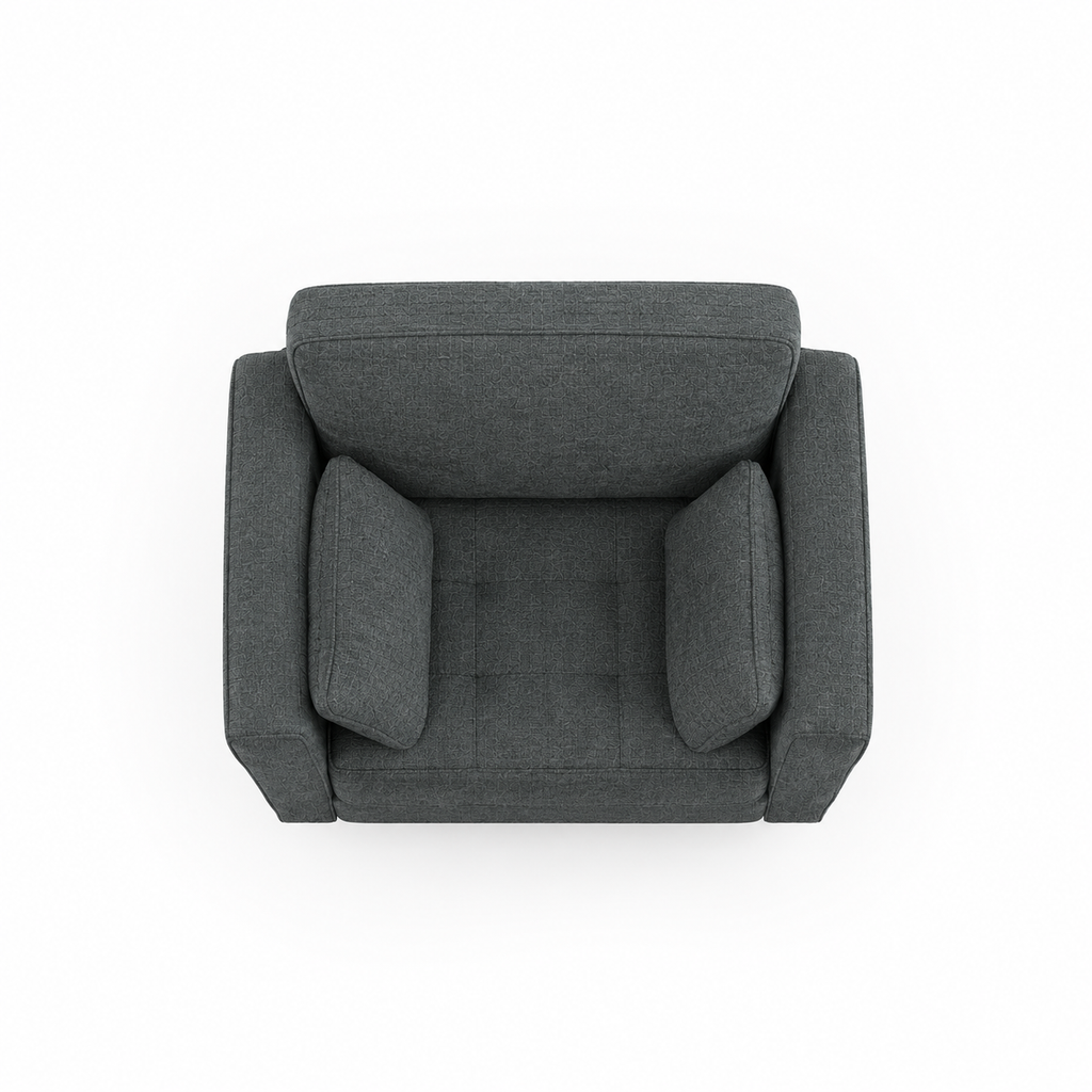 Canapé 1 place moderne gris