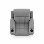 Fauteuil Canapé Relax Inclinable en Tissu Gris