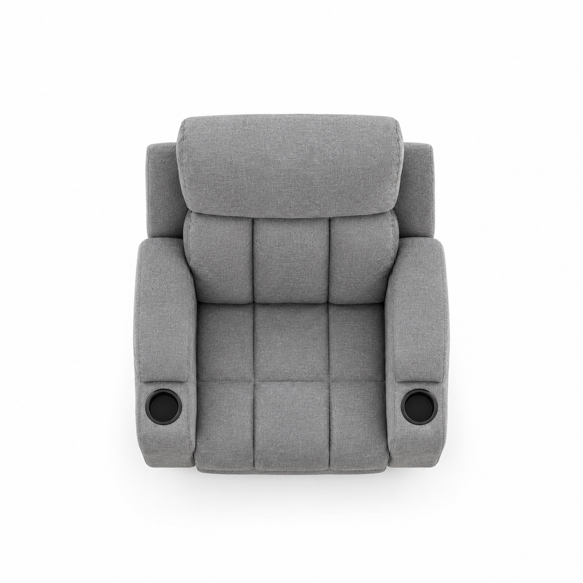 Fauteuil Canapé Relax Inclinable en Tissu Gris