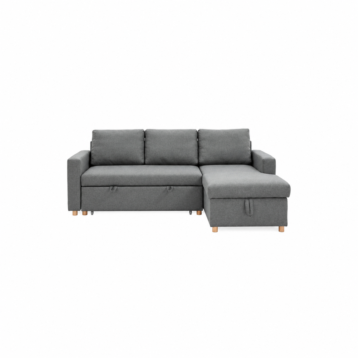 Canapé 3 Places Convertible avec Méridienne – Gris