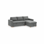 Canapé 3 Places Convertible avec Méridienne – Gris