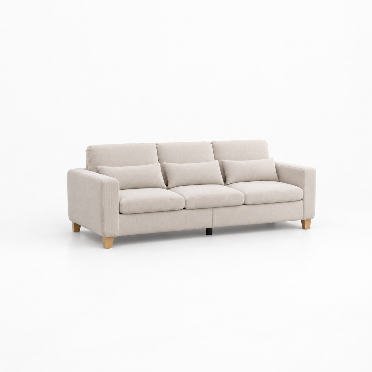 Canapé 3 places beige moderne