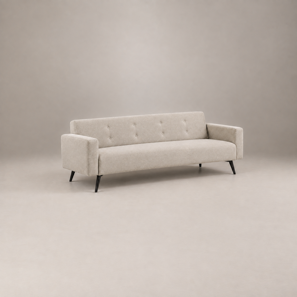 Canapé 3 Places - blanc - beige