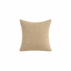 Lot de 4 Housses de Coussin Texturées – Style Bouclé, Tons Naturels et Terracotta