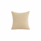 Lot de 4 Housses de Coussin Texturées – Style Bouclé, Tons Naturels et Terracotta